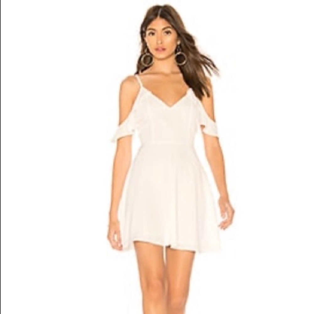 Mandy Cami fit & Flare White Dress (Revolve)
